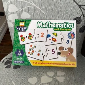 Clever kids Mathematics match and learn pre owned 29 puzzle sets